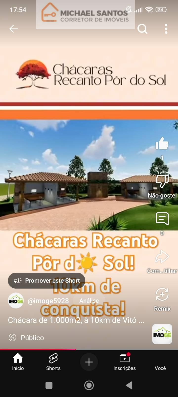 Chácaras Recanto por do Sol, Vitória da Conquista, Capinal, lotes 1.000 m, energia elétrica, vista linda, condição de pagamento suave, oportunidade!!